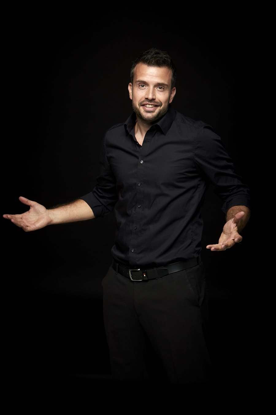 Marcus Wagner mit offenen Armen